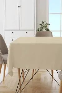 Krem Sade Düz Leke Tutmaz Premium Masa Örtüsü MSO002 Krem Sade Düz Leke Tutmaz Premium Masa Örtüsü MSO002