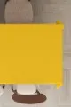 Masa Örtüsü Sarı Sarı Tek Renk Sade Leke Tutmaz Premium Masa Örtüsü MSO016