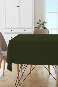 Haki Tek Renk Leke Tutmaz Premium Masa Örtüsü MSO024 Haki Tek Renk Leke Tutmaz Premium Masa Örtüsü MSO024