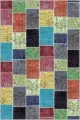 Renkli Mutfak Halı Modelleri Renkli Kaymaz Tabanlı Yıkanır Patchwork Mutfak Halısı AR1059