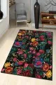 Patchwork Mutfak Halısı Renkli Kaymaz Tabanlı Yıkanır Patchwork Mutfak Halısı AR1065