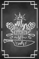 Siyah Kaymaz Taban My Kitchen My Rules Mutfak Halısı AR1125