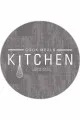 Gri Kaymaz Taban Kitchen Yazılı Yuvarlak Mutfak Halısı AR800