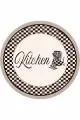 Mutfak Halısı Modern Kahve Kaymaz Tabanlı Mackenzie Yuvarlak Mutfak Halısı AR870