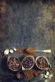 Yeni Mutfak Halı Modelleri Kahverengi Kaymaz Tabanlı Coffee Temalı Mutfak Halısı MT27