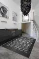 Mutfak İçin Uygun Halılar Füme Kaymaz Tabanlı My Kitchen My Rules Mutfak Halısı MT40