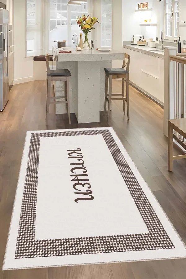 Vizon Mutfak Halısı Vizon Kaymaz Taban Kitchen Yazan Mutfak Halısı Yolluk VH107