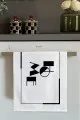 En Ucuz Mutfak Havlusu Beyaz Home Yazılı Fırın Mutfak Havlusu 30x50cm