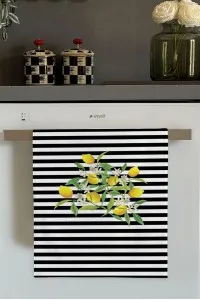 Sarı Limon Desenli Fırın Mutfak Havlusu 30x50cm