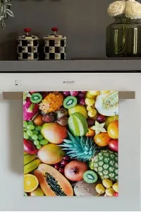 Renkli Meyveli Fırın Mutfak Havlusu 30x50cm Renkli Meyveli Fırın Mutfak Havlusu 30x50cm