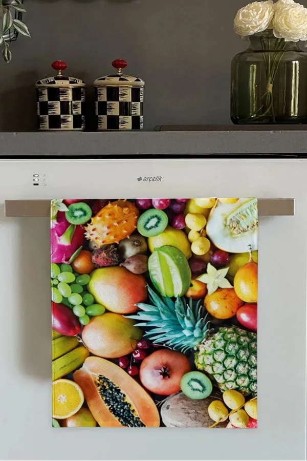 Renkli Meyveli Fırın Mutfak Havlusu 30x50cm