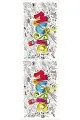 Renkli Runner Modelleri Çok Renkli Pop Art Premium Masa Örtüsü Runner RNR030