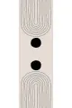 Modern Runner Masa Örtüsü Bej Modern Desenli Premium Masa Örtüsü Runner RNR039