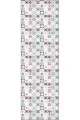 Ranır Modeli Kırmızı Çini Desen Premium Masa Örtüsü Runner RNR093