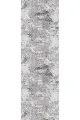 Gri Runner Gri Vintage Desenli Premium Masa Örtüsü Runner RNR101