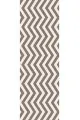 Değişik Ranır Modelleri Kahverengi Zigzag Desenli Premium Masa Örtüsü Runner RNR138