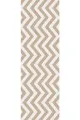 Bej Zigzag Desenli Premium Masa Örtüsü Runner RNR139