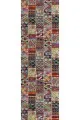 Renkli Runner Modelleri Çok Renkli Patchwork Premium Masa Örtüsü Runner RNR152