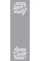 Gri Home Sweet Home Premium Masa Örtüsü Runner RNR157