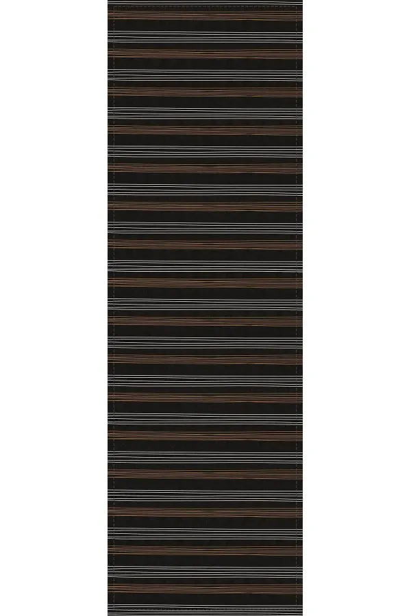 Siyah Runner Siyah Çizgi Desenli Premium Masa Örtüsü Runner RNR167