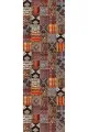 Çok Renkli Patchwork Premium Masa Örtüsü Runner RNR168