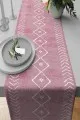 Etnik Runner Pembe Moroccan Etnik Premium Masa Örtüsü Runner RNR194