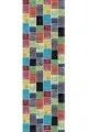 Çok Renkli Patchwork Premium Masa Örtüsü Runner RNR288