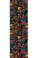 Siyah Runner Siyah Patchwork Desenli Premium Masa Örtüsü Runner RNR290