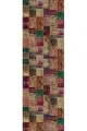 Renkli Runner Modelleri Çok Renkli Patchwork Premium Masa Örtüsü Runner RNR293