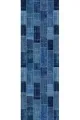 Patchwork Runner Modelleri Mavi Patchwork Desenli Premium Masa Örtüsü Runner RNR297