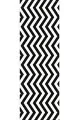 Siyah Zigzag Desenli Premium Masa Örtüsü Runner RNR302