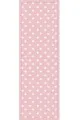 Pembe Runner Örtü Pembe Yıldız Desenli Premium Masa Örtüsü Runner RNR310