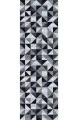 Yuvarlak Masa Runner Lacivert Geometrik Desenli Premium Masa Örtüsü Runner RNR382