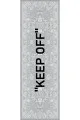 Gri Runner Gri Keep Off Desenli Premium Masa Örtüsü Runner RNR452