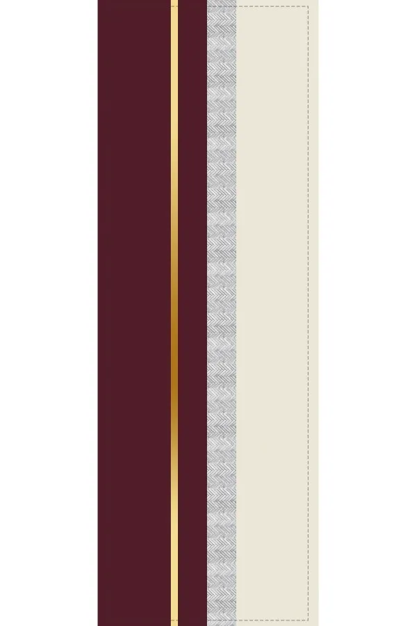 Runner Örtü Bordo Avangarde Desenli Premium Masa Örtüsü Runner RNR486