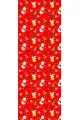 Yılbaşı Desenli Runner Kırmızı Christmas Desen Premium Masa Örtüsü Runner RNR565