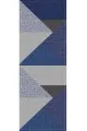 Ranır Modelleri Kumaş Lacivert Geometrik Desenli Premium Masa Örtüsü Runner RNR610