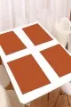 Turuncu Amerikan Servis Fiyatları Turuncu Tek Renk Düz Sade Premium Amerikan Servis ASR020