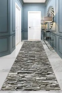 Gri Kaymaz 3D Üç Boyutlu Kesme Rulo Özel Ölçü Yolluk AR1193 Gri Kaymaz 3D Üç Boyutlu Kesme Rulo Özel Ölçü Yolluk AR1193