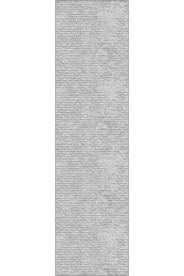 Gri Yolluk Halı Gri Kaymaz Modern Kesme Rulo Özel Ölçülü Yolluk AR1202