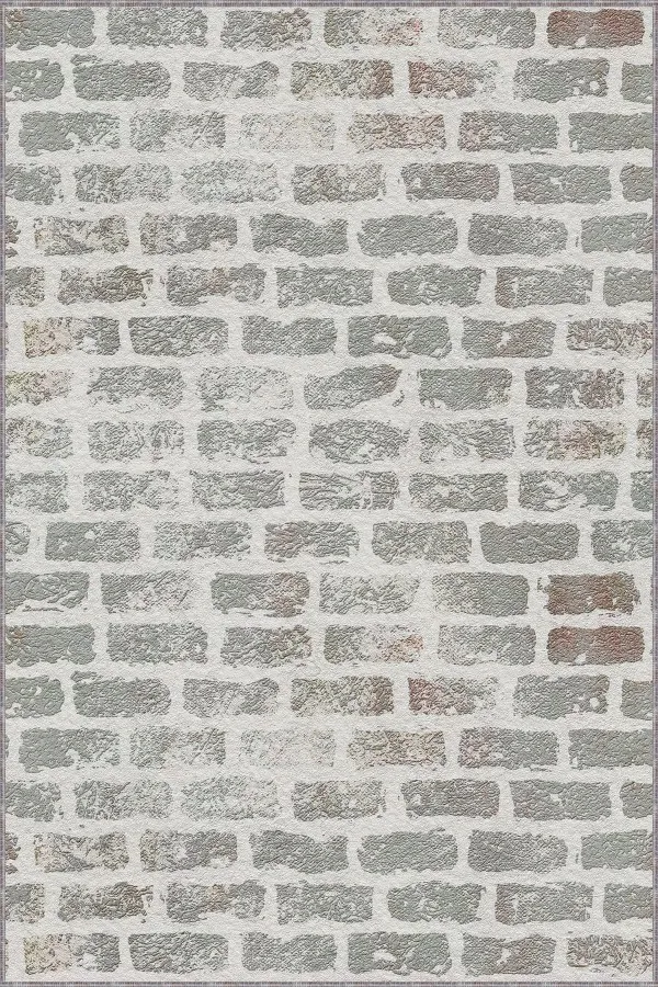 Gri Halı Yolluk Gri Kaymaz Makinede Yıkanır Geometrik Kesme Yolluk AR1210