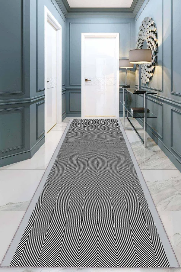5 Metre Yolluk Fiyatları Gri Kaymaz Çizgili Kesme Rulo Özel Ölçülü Yolluk AR1329