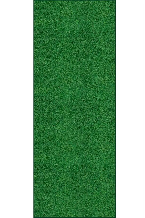 Yolluk 80X300 Yeşil Kaymaz 3D Üç Boyutlu Çim Balkon Halısı Yolluk AR1351