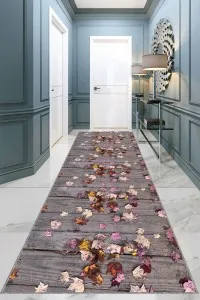 Çok Renkli 3D Üç Boyutlu Kesme Rulo Özel Ölçü Yolluk AR1364 Çok Renkli 3D Üç Boyutlu Kesme Rulo Özel Ölçü Yolluk AR1364