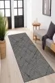 Spor Halı Modelleri Koyu Gri Kaymaz Modern Kesme Rulo Özel Ölçülü Yolluk AR1500