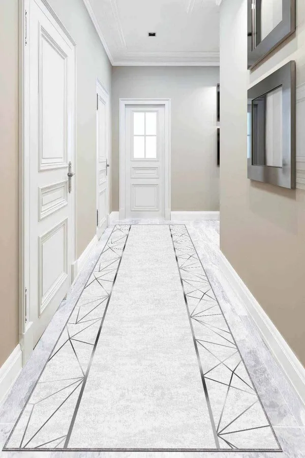 Eni 60 Cm Yolluk Silver Kaymaz Çerçeveli Kesme Rulo Özel Ölçülü Yolluk AR255