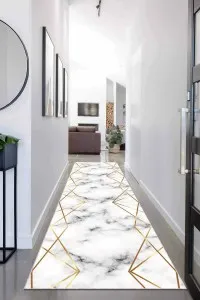 Gold Kaymaz Taban Prizma Kesme Rulo Özel Ölçülü Yolluk AR272 Gold Kaymaz Taban Prizma Kesme Rulo Özel Ölçülü Yolluk AR272