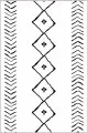 3 Metre Yolluk Kilim Beyaz Kaymaz Moroccan Kesme Rulo Özel Ölçülü Yolluk AR384