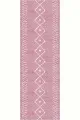 80X400 Yolluk Pembe Kaymaz Moroccan Kesme Rulo Özel Ölçülü Yolluk AR385