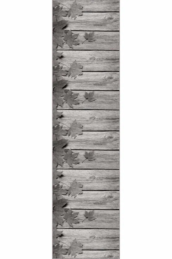 Yolluk Halı 80X300 Gri Kaymaz Çınar 3D Kesme Rulo Özel Ölçülü Yolluk AR470